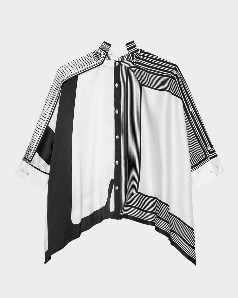 Printed Scarf Top